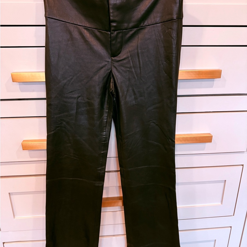 Alice + Olivia Sleek Black Flare Pants